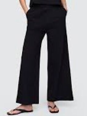 Gap Heavy Weight 100% Cotton Black Pants & Top Set Large EUC